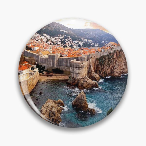 Item preview, Dubrovnik Croatia Medieval City Travel and Tourism Advertising Print designed and sold by posterbobs.