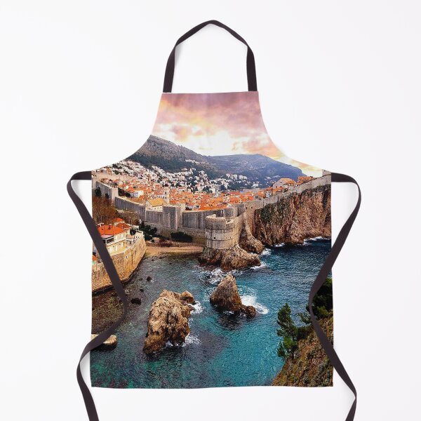 Item preview, Dubrovnik Croatia Medieval City Travel and Tourism Advertising Print designed and sold by posterbobs.