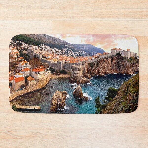 Item preview, Dubrovnik Croatia Medieval City Travel and Tourism Advertising Print designed and sold by posterbobs.