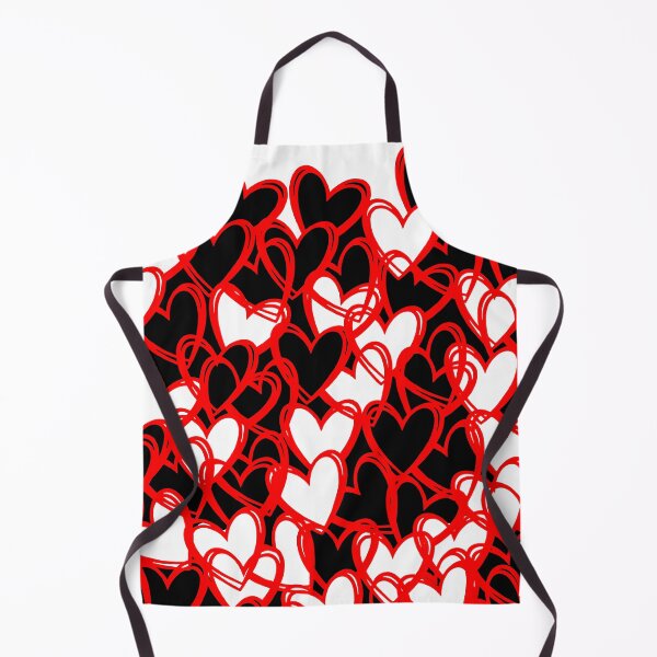 Item preview, abstract pattern of red and black hearts designed and sold by JVNS.