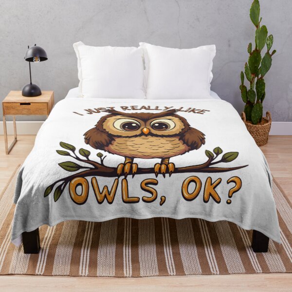 Item preview, I Just Really Like Owls Ok? Funny Owl Lovers designed and sold by ArtFromBeyond.