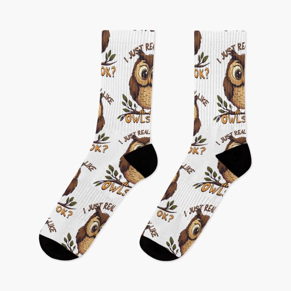 Item preview, I Just Really Like Owls Ok? Funny Owl Lovers designed and sold by ArtFromBeyond.