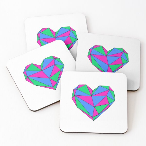 Item preview, Polysexual Pride Heart designed and sold by BrainChaosArt.
