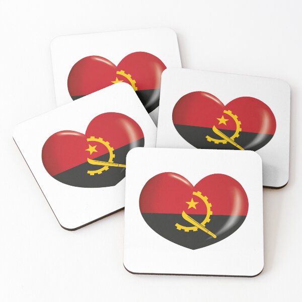 Item preview, Icon representing a heart button with the flag of Angola. Ideal for catalogs of institutional materials and geography designed and sold by LucianoCosmo.