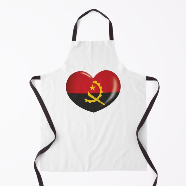 Item preview, Icon representing a heart button with the flag of Angola. Ideal for catalogs of institutional materials and geography designed and sold by LucianoCosmo.