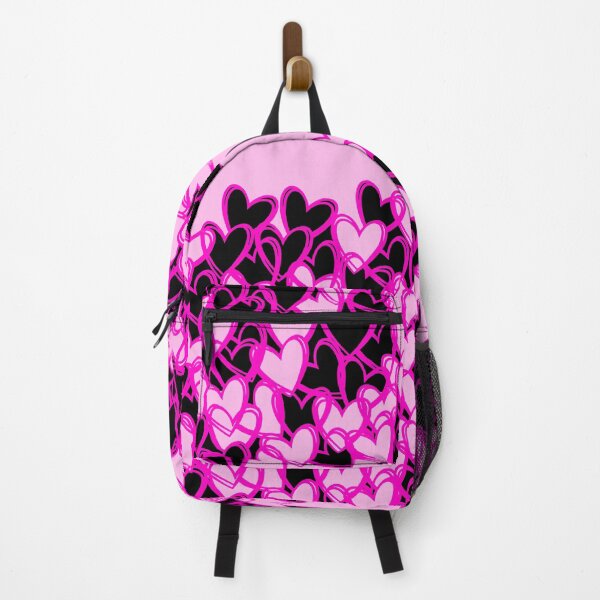 Item preview, abstract pattern of pink hearts designed and sold by JVNS.
