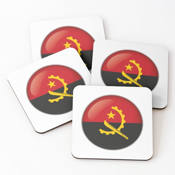 Item preview, Icon representing a round button with the flag of Angola. Ideal for catalogs of institutional materials and geography designed and sold by LucianoCosmo.
