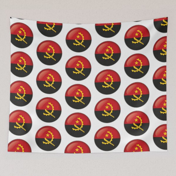 Item preview, Icon representing a round button with the flag of Angola. Ideal for catalogs of institutional materials and geography designed and sold by LucianoCosmo.