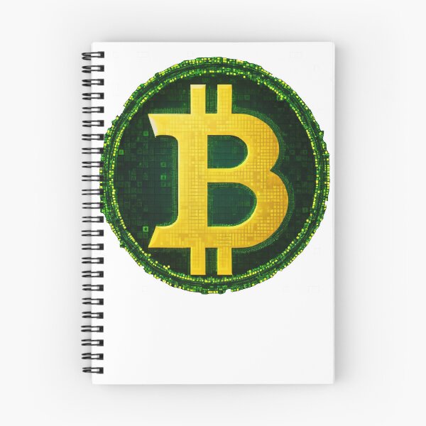 Item preview, Glowing Matrix Bitcoin Symbol designed and sold by RebelPaintBrush.