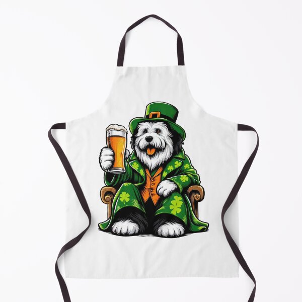Item preview, Old English Sheepdog Dog St Patrick's Day designed and sold by doodIllustrate.