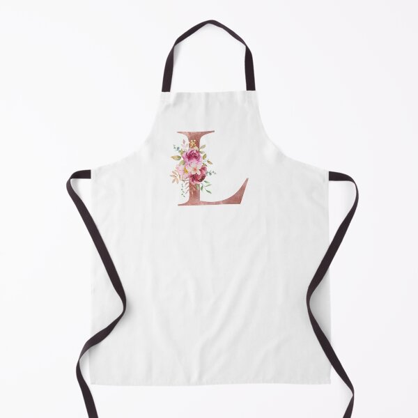 Item preview, Rose Gold Watercolour Letter L Floral Monogram designed and sold by NicheFifty-Two.