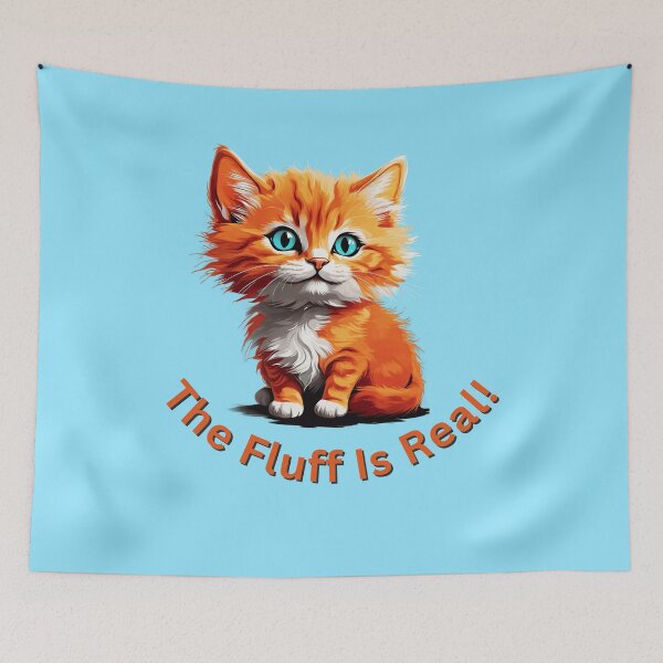 Item preview, Fluff Is Real Cat  designed and sold by Robertworkshop.