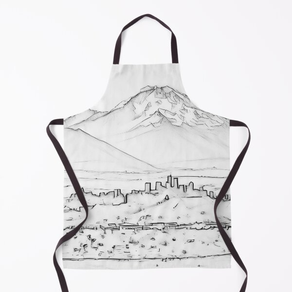 Artikelvorschau, Mount Rainier über Seattle (Skizze) entworfen und verkauft von flyscenicair.