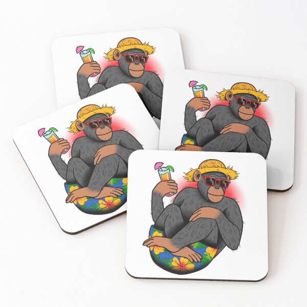 Item preview, Tequila Sunrise Chimpanzee designed and sold by fingerteethart.