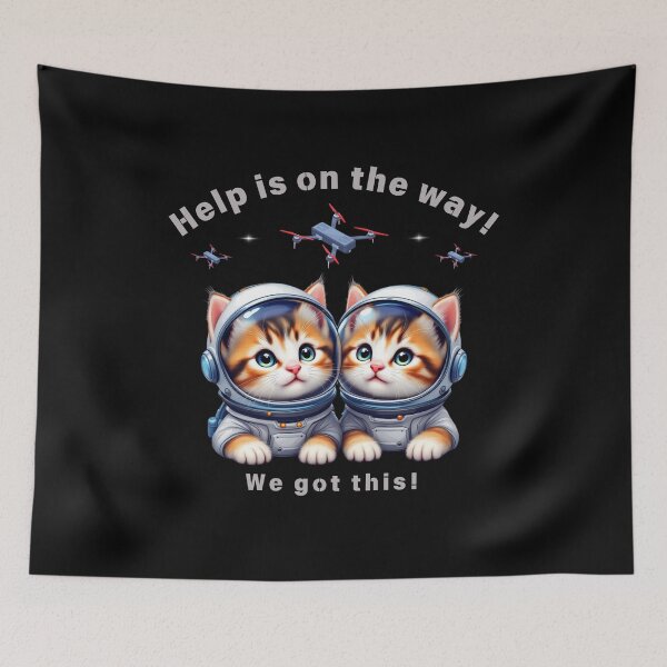 Item preview, Space Kitty designed and sold by Crazy Before Cats.