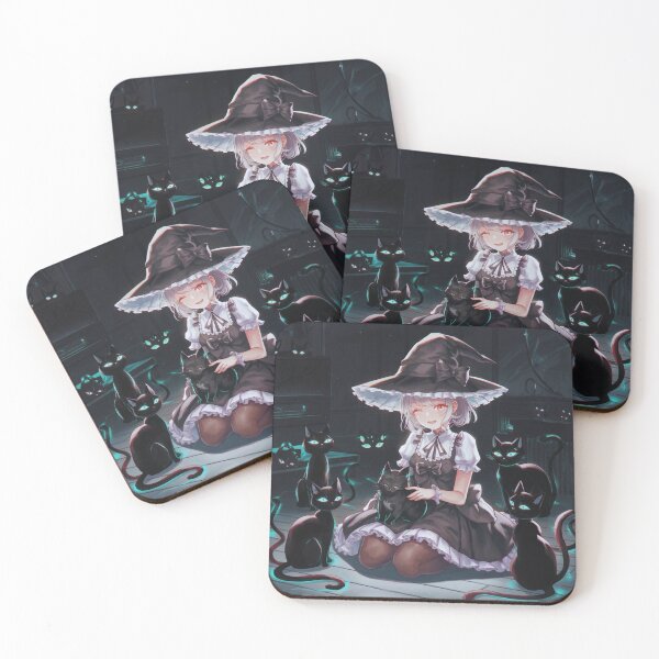 Item preview, Enchanted Witch and Her Mystic Cats designed and sold by PattaZone.