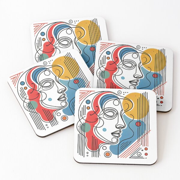 Item preview, Minimalist Line Human Face of Color v1 designed and sold by KriticalDesigns.
