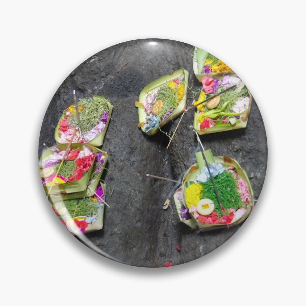 Item preview, Offerings at Taman Beji Griya Waterfall in Ubud, Bali, Indonesia designed and sold by The Botanical Jason.