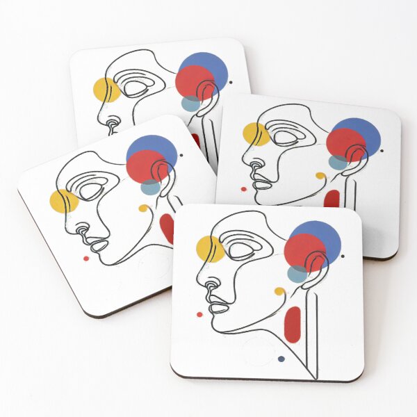 Item preview, Minimalist Line Human Face of Color v2 designed and sold by KriticalDesigns.