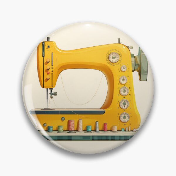 Item preview, Yellow sewing machine designed and sold by MendaciousMina.