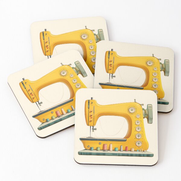 Item preview, Yellow sewing machine designed and sold by MendaciousMina.