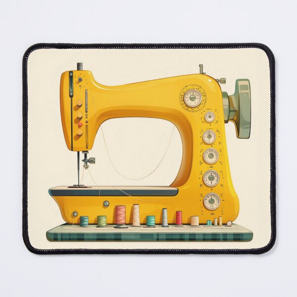 Item preview, Yellow sewing machine designed and sold by MendaciousMina.