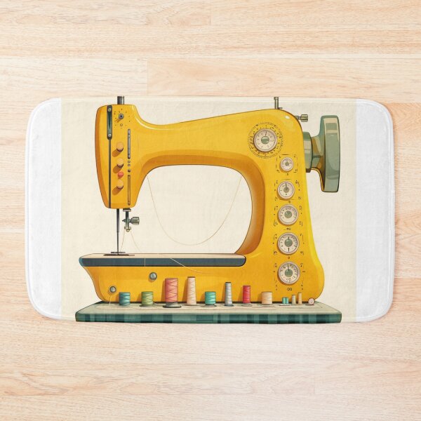 Item preview, Yellow sewing machine designed and sold by MendaciousMina.