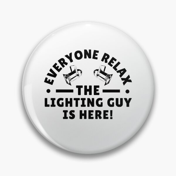 Artikelvorschau, Lustiger Lichttechniker. Alle entspannen sich. Der Lichttechniker ist hier. Humor-Spezialist. LD-Geschenk entworfen und verkauft von MouDantArts.