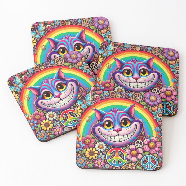Item preview, Peace Loving Cheshire Cat designed and sold by LoveofPeace.