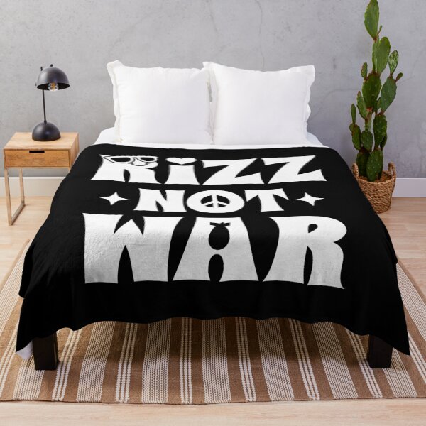 Item preview, Rizz Not War Funny Rizzler Anti-war Peace Slogan designed and sold by BoggsNicolasArt.