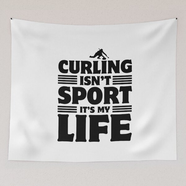 Item preview, Funny Curler Gift Curling isn't Sport it's my Life Curling Stone Player Lover Gift designed and sold by MouDantArts.