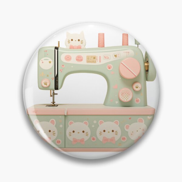 Item preview, Kawaii sewing machine  designed and sold by MendaciousMina.