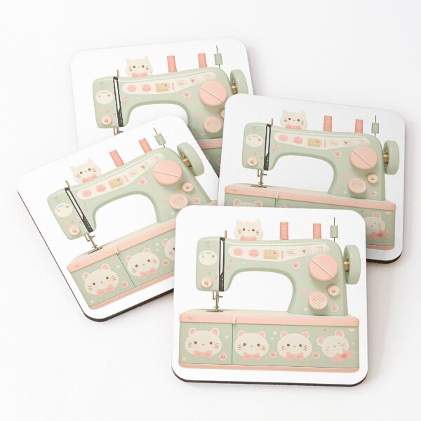 Item preview, Kawaii sewing machine  designed and sold by MendaciousMina.