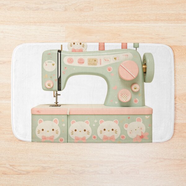 Item preview, Kawaii sewing machine  designed and sold by MendaciousMina.