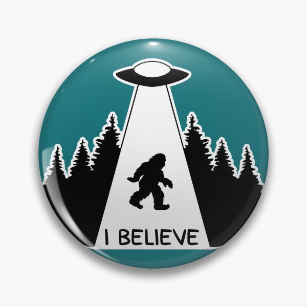 Item preview, Bigfoot Abducted by UFO [For Dark Designs] designed and sold by Jitterbug's Corner.