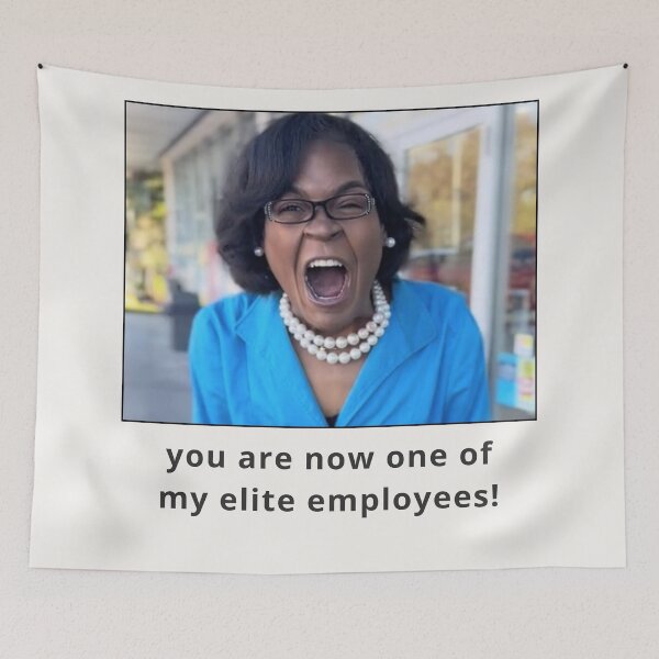 Item preview, You Are Now One of My Elite Employees Tiktok Meme designed and sold by Femme Pastel Collective.