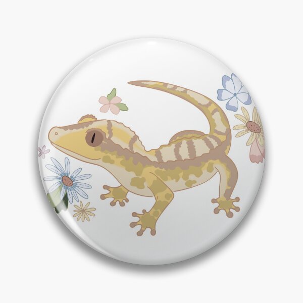 Item preview, Crested Gecko with Flowers  designed and sold by kdiemozhoffman.