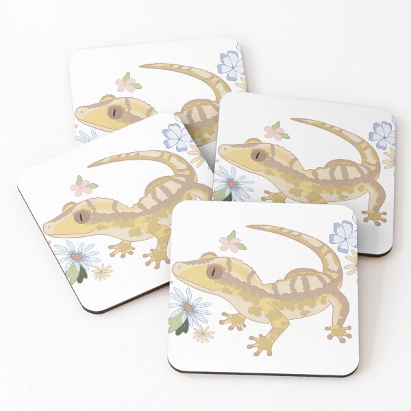 Item preview, Crested Gecko with Flowers  designed and sold by kdiemozhoffman.