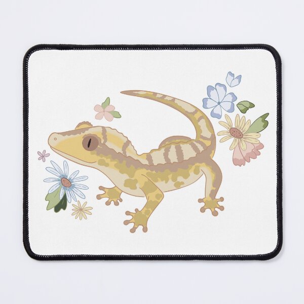 Item preview, Crested Gecko with Flowers designed and sold by kdiemozhoffman.
