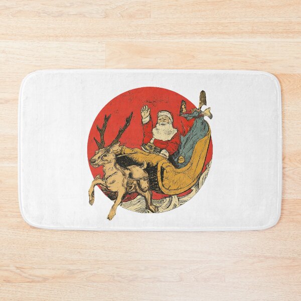 Item preview, Vintage Santa Claus Sleigh Graphic s, Retro Santa and Reindeer Christmas , Holiday Season Santa Print Ts, Xmas Gift s designed and sold by Indyadizine.