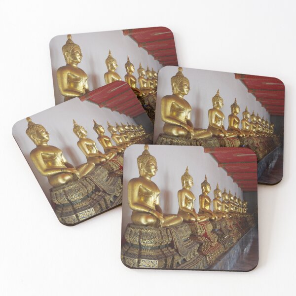 Item preview, Many Buddha Statues at Wat Pho Bangkok, Thailand designed and sold by The Botanical Jason.