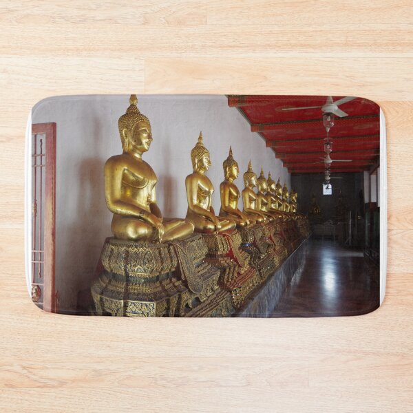Item preview, Many Buddha Statues at Wat Pho Bangkok, Thailand designed and sold by The Botanical Jason.