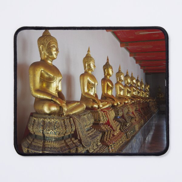 Item preview, Many Buddha Statues at Wat Pho Bangkok, Thailand designed and sold by The Botanical Jason.