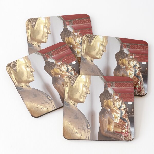 Item preview, Many Buddha Statues at Wat Pho Bangkok, Thailand designed and sold by The Botanical Jason.