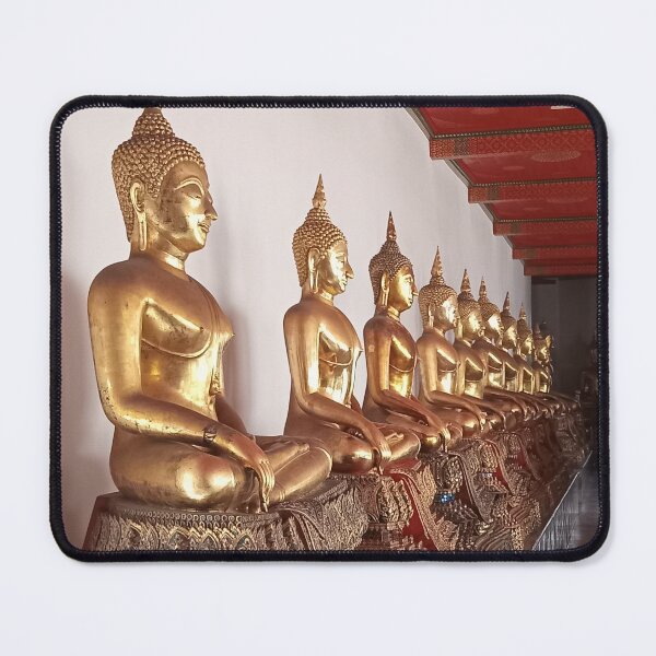 Item preview, Many Buddha Statues at Wat Pho Bangkok, Thailand designed and sold by The Botanical Jason.