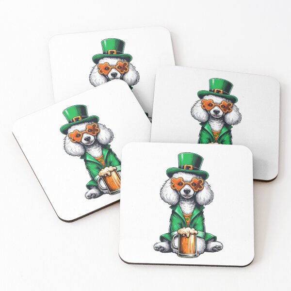 Item preview, Poodle Dog St Patrick's Day designed and sold by doodIllustrate.