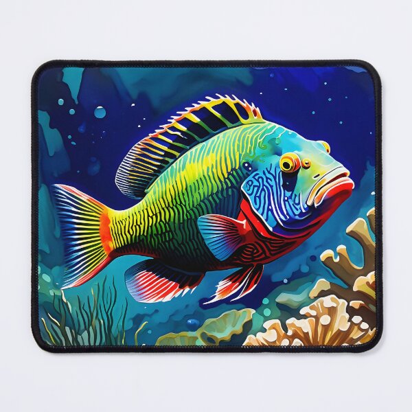 Item preview, A Colorful Parrotfish designed and sold by Paw's Arts.