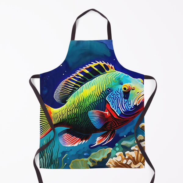 Item preview, A Colorful Parrotfish designed and sold by Paw's Arts.