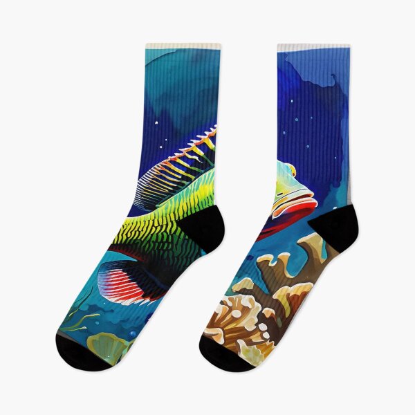 Item preview, A Colorful Parrotfish designed and sold by Paw's Arts.
