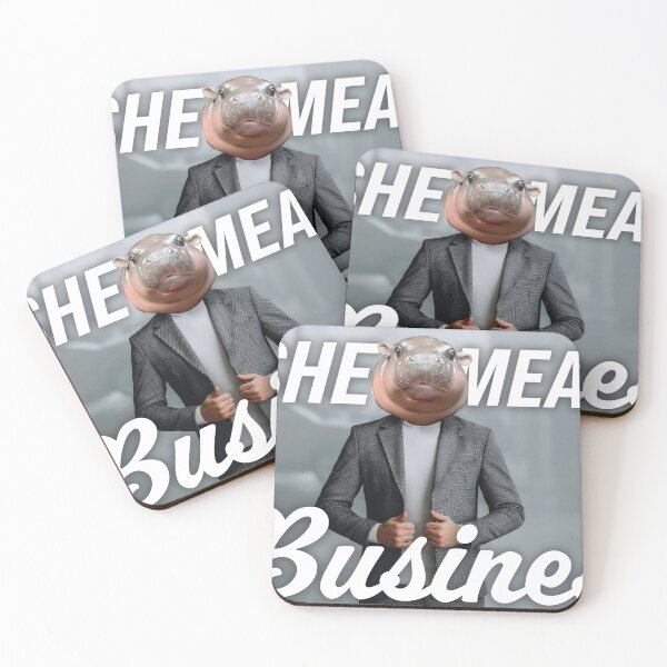 Item preview, Moo Deng Means Business designed and sold by Lyonyx.